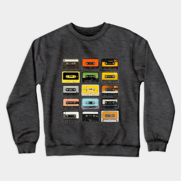 Cassettes Crewneck Sweatshirt by Pop Fan Shop